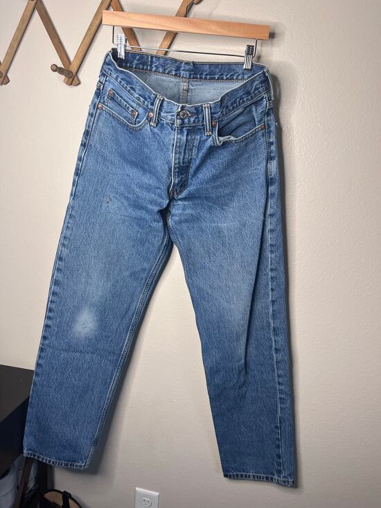 Levi's 505 Denim - LEVIS 505 Medium Wash Straight Leg Denim Jeans W32 L32 Vintage Aesthetic